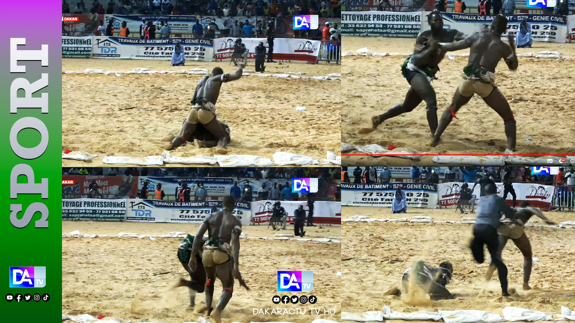 Arène nationale Guiro Seras met KO Abou Ndiassé bou Siteu