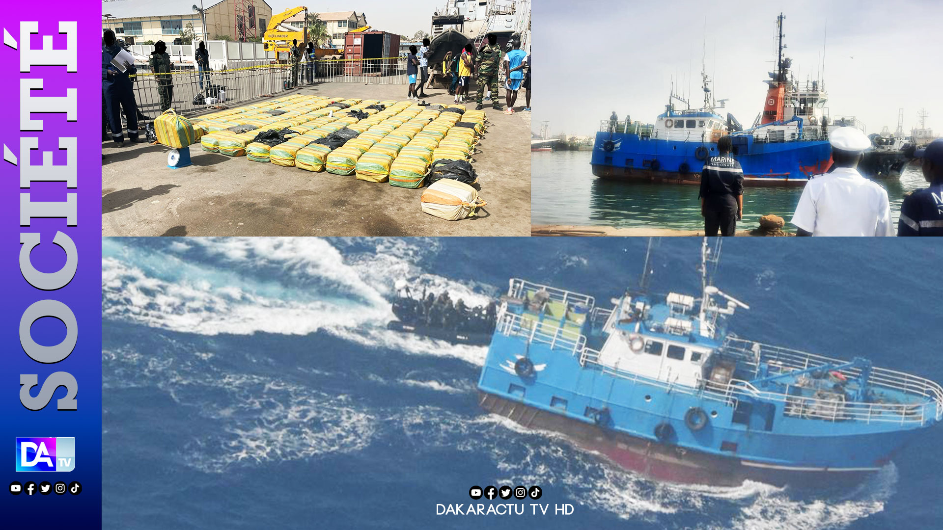 Trafic de drogue : Une saisie record de 3 tonnes de cocaïne d’une valeur minimale de 126 milliards de francs CFA (Marine nationale)