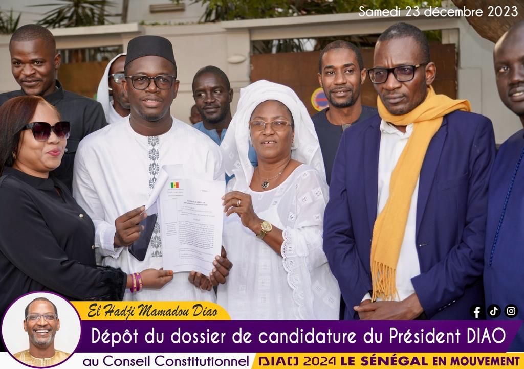 Conseil constitutionnel : Mame Boye Diao a déposé son dossier de candidature ce samedi