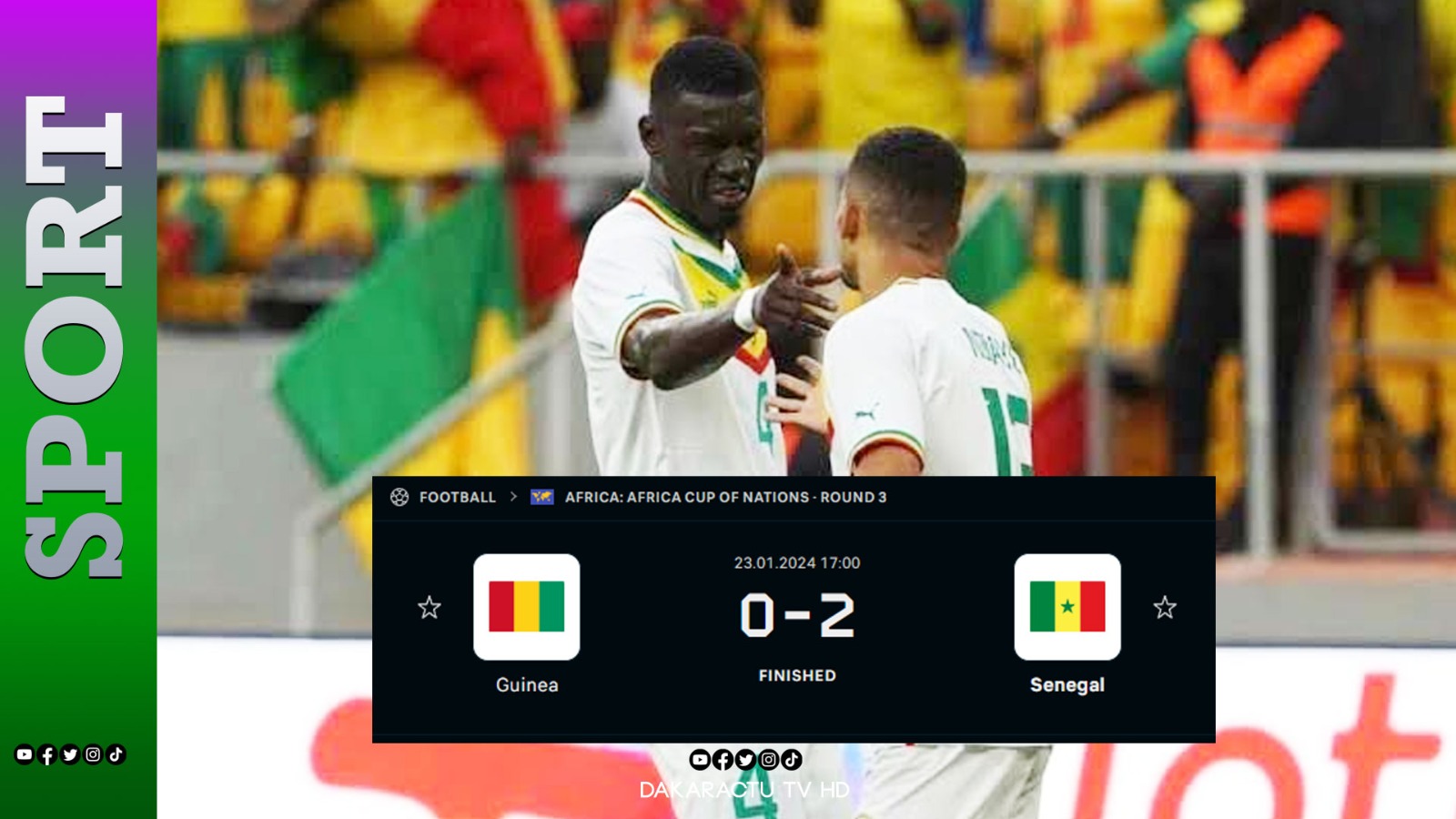 CAN 2024 : Le Sénégal donne une leçon à la Guinée et signe un carton plein dans le groupe C !