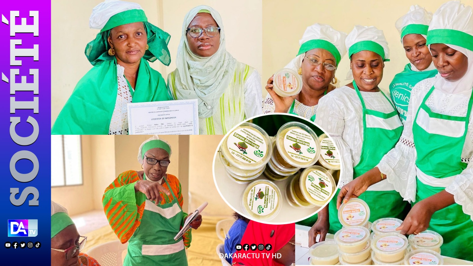 DIRECTION DE L’EMPLOI - Formation en saponification et javellisation déroulée au profit des « Ndéyou Daara » ou mères volontaires