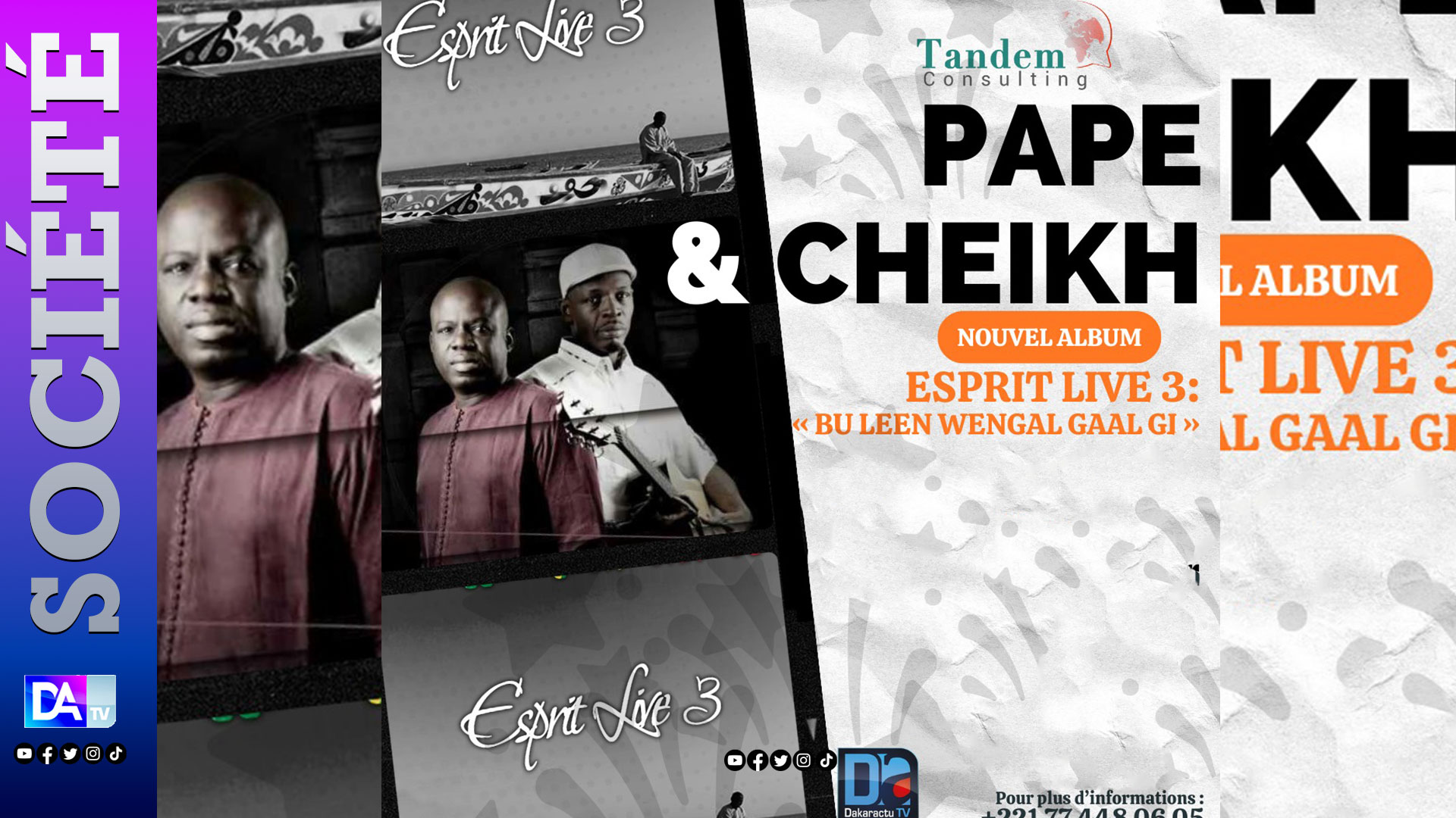 Décés de Cheikh du groupe Pape et Cheikh: la sortie de l'Album Esprit Live 3 reportée!