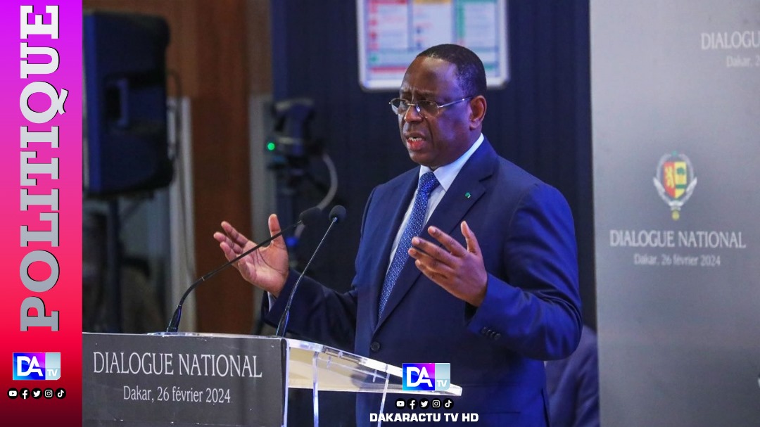 DÉCRYPTAGE / Dialogue National  : Date de l'élection, vacance du pouvoir, loi d'amnistie... : Ce qu'il faut lire entre les lignes du "Macky"