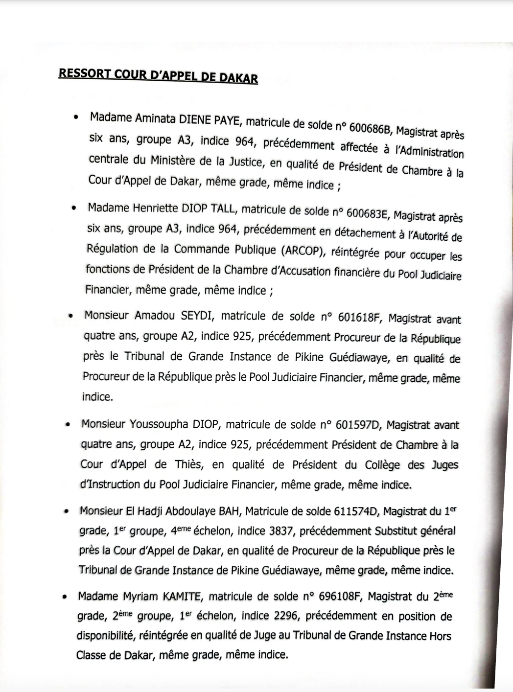 Conseil supérieur de la magistrature : Voici les mesures prises par le chef de l’Etat à l’issue de la réunion ce vendredi 