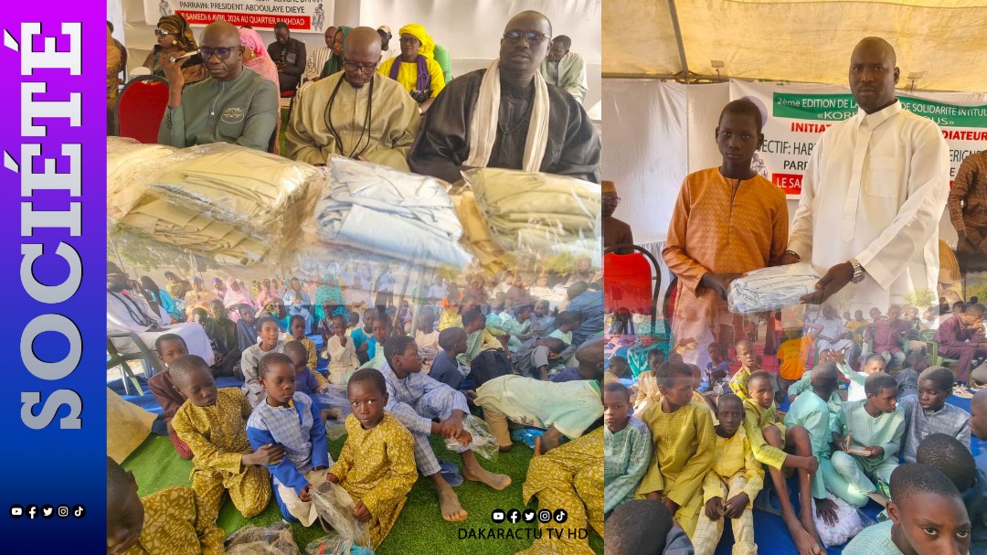 Thiès / Korité 2024 : Mamadou Thiam dit le "Médiateur" habille 250 élèves coraniques, des Serigne Daara...