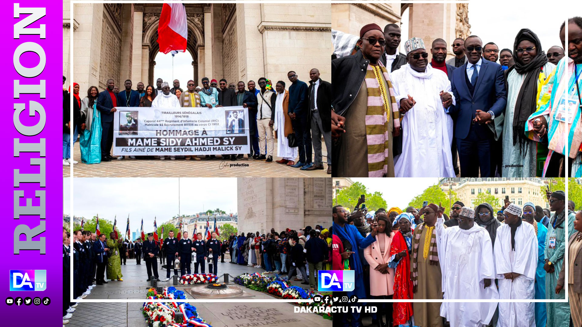 8 MAI À PARIS: Un vibrant hommage rendu aux Soldats Serigne Ahmed Sy Malick et Serigne Fallou Fall