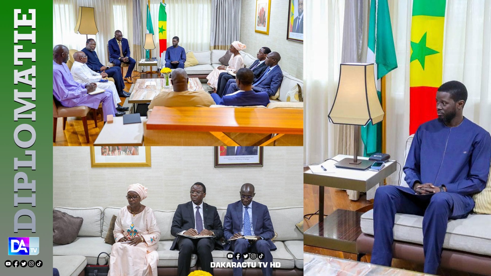 Visite au Nigeria : Le président Bassirou Diomaye Faye a reçu le président de la commission de la Cedeao