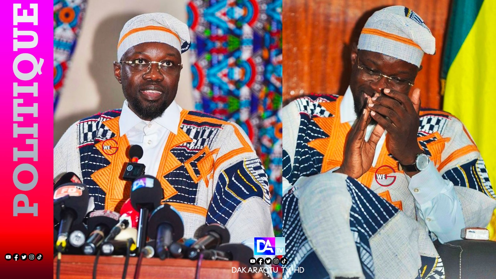 Sonko et sa tenue devant Mélenchon : La symbolique autour du « Nianthio »