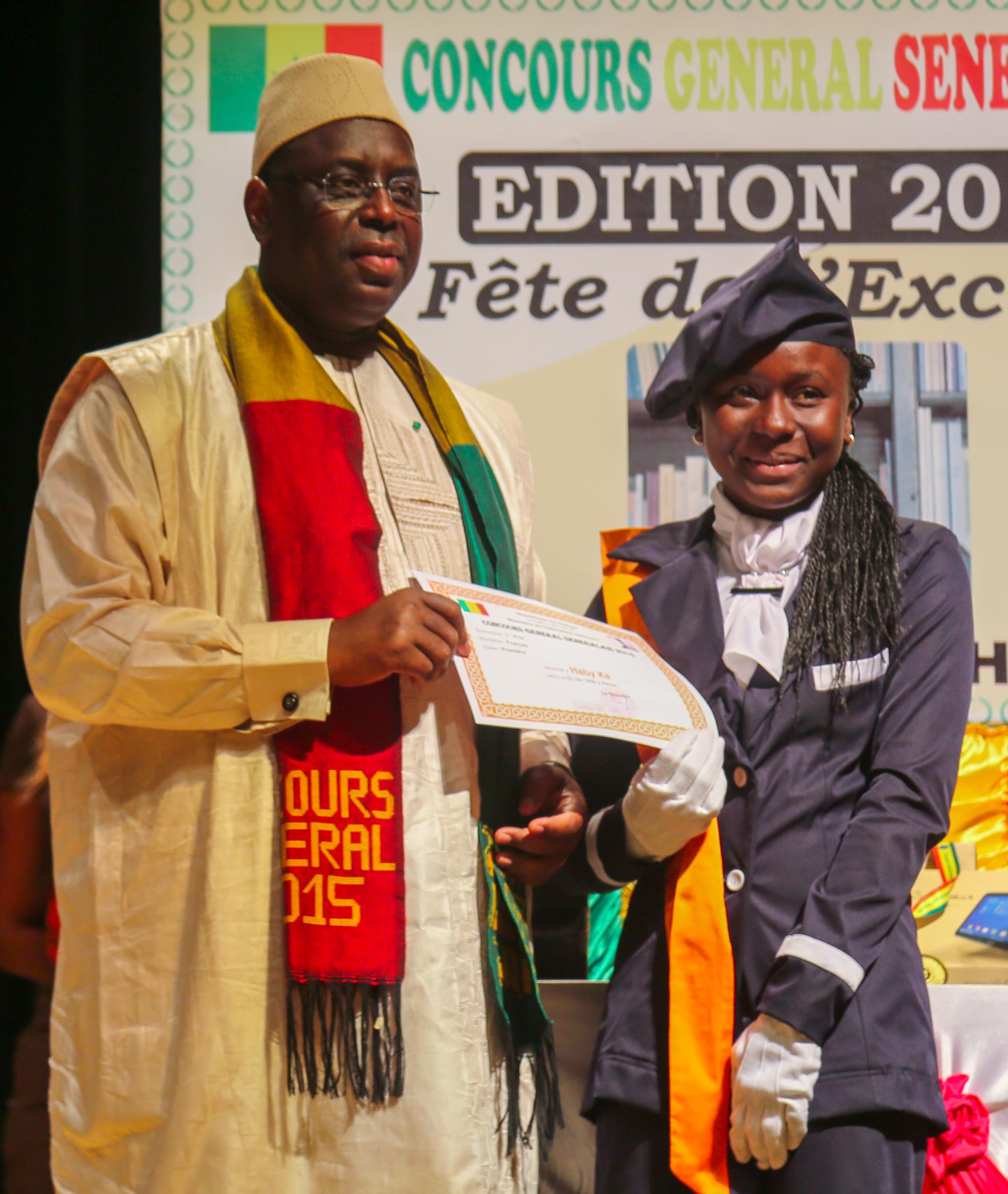 Concours général 2015 : Macky Sall a rappelé les nouvelles orientations définies pour le système éducatif