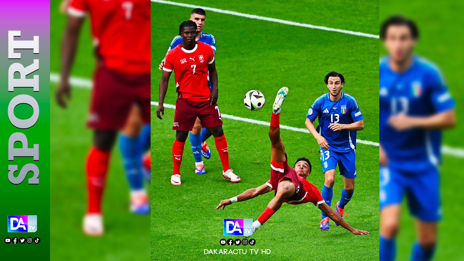 Surprise à l'Euro 2024 : La Suisse élimine le tenant du titre, l'Italie, et se qualifie pour les quarts de finale !