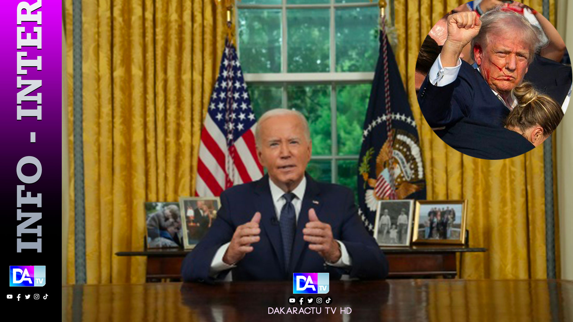 Biden appelle l'Amérique au calme après la tentative d'assassinat contre Trump