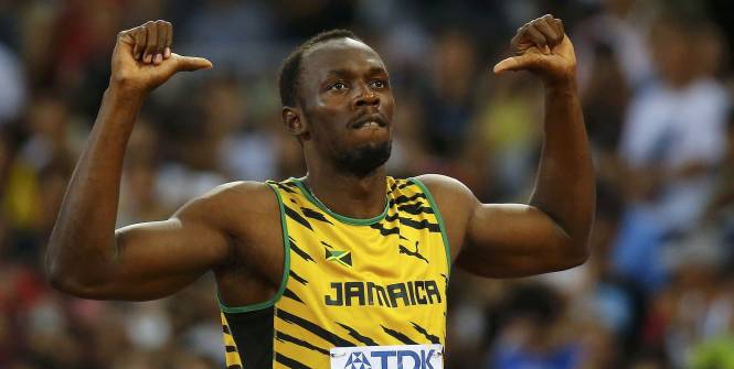 Athlétisme - Finale du 100m hommes à Pékin: Usain Bolt champion du monde en 9"79