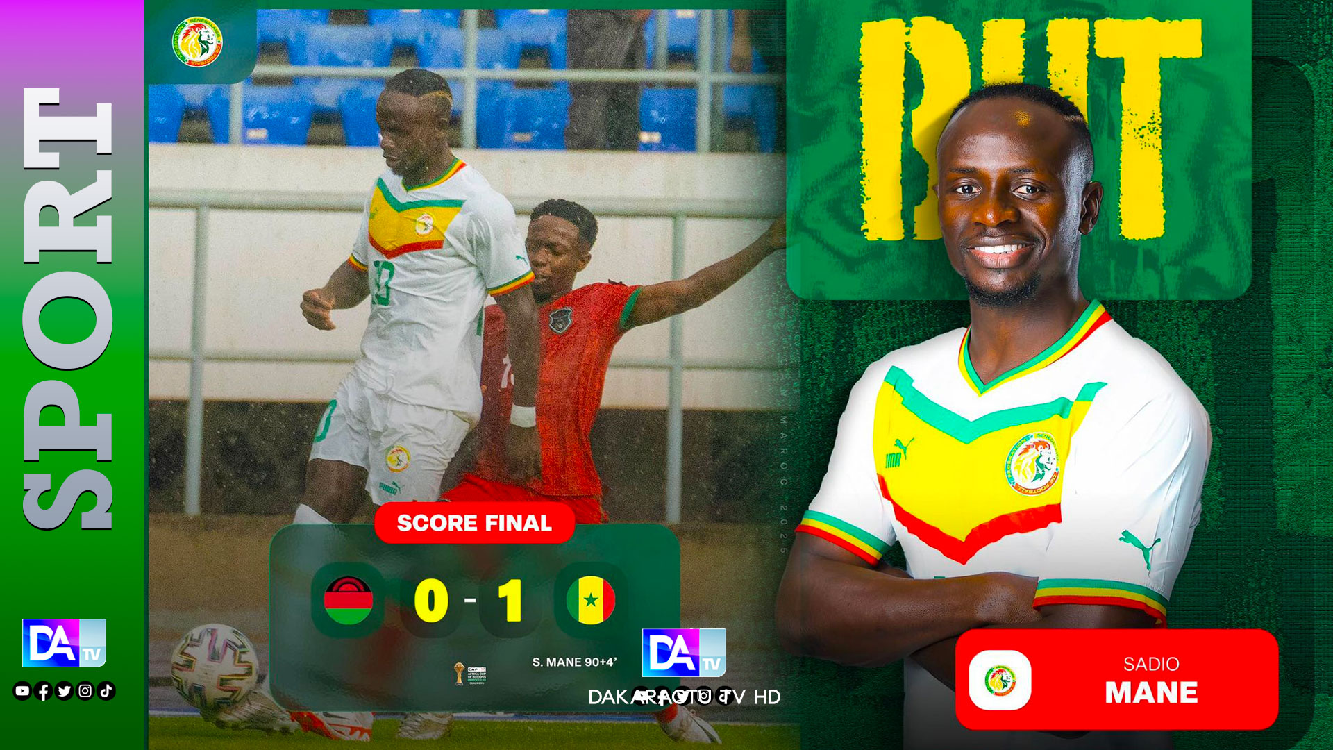 Sadio Mané délivre le Sénégal, les Lions arrachent leur ticket pour la CAN 2025 !