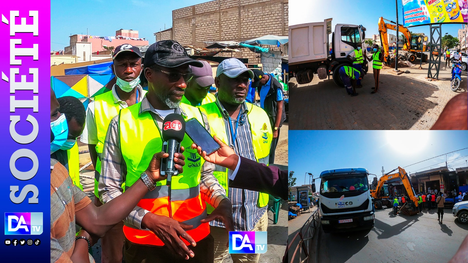 ‘’Setal Sunu Rèew’’ : L’ONAS déploie ses engins lourds aux Parcelles Assainies