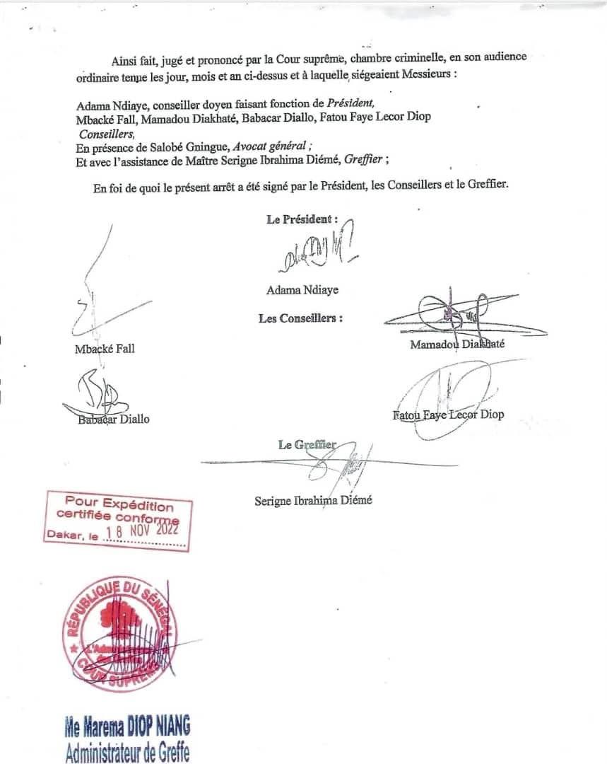 Une justice à deux vitesses et les dispositions claires de l’article 272 (Par ​Pape Konaré DIAITÉ )