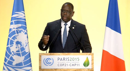 COP 21 : Macky Sall déplore la cherté de l'énergie en Afrique