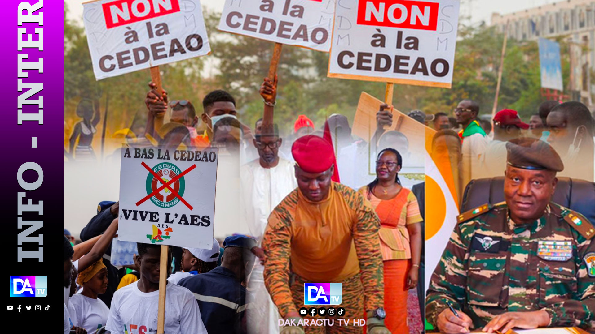Au Burkina et au Niger, des milliers de manifestants pour le retrait de la Cedeao