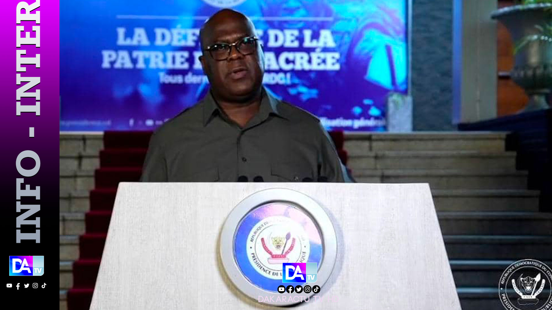 RDC: le président Tshisekedi "condamne" l'attaque de plusieurs ambassades