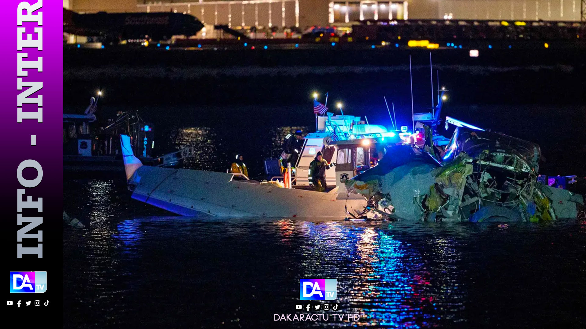 Collision aérienne à Washington: près d'une vingtaine de corps retrouvés
