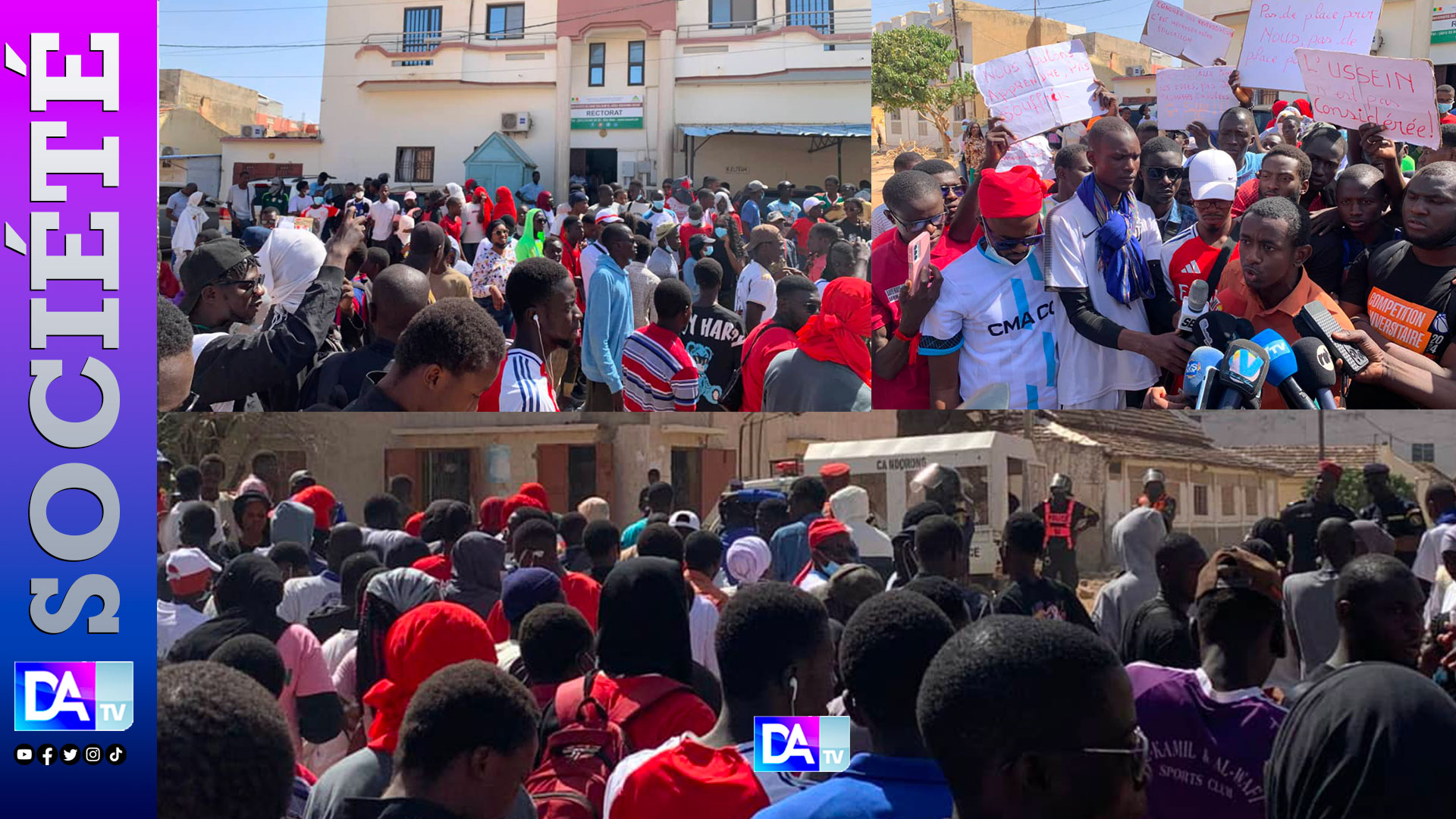Kaolack : Les étudiants de l’USSEIN dans la rue pour exiger la livraison immédiate des chantiers des campus