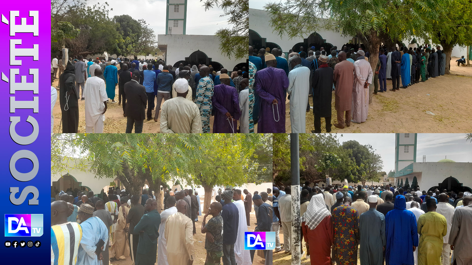 Thiès – Décès du père d’Abdou Mbow : cérémonie de levée du corps à la grande mosquée de Diamaguène (images)