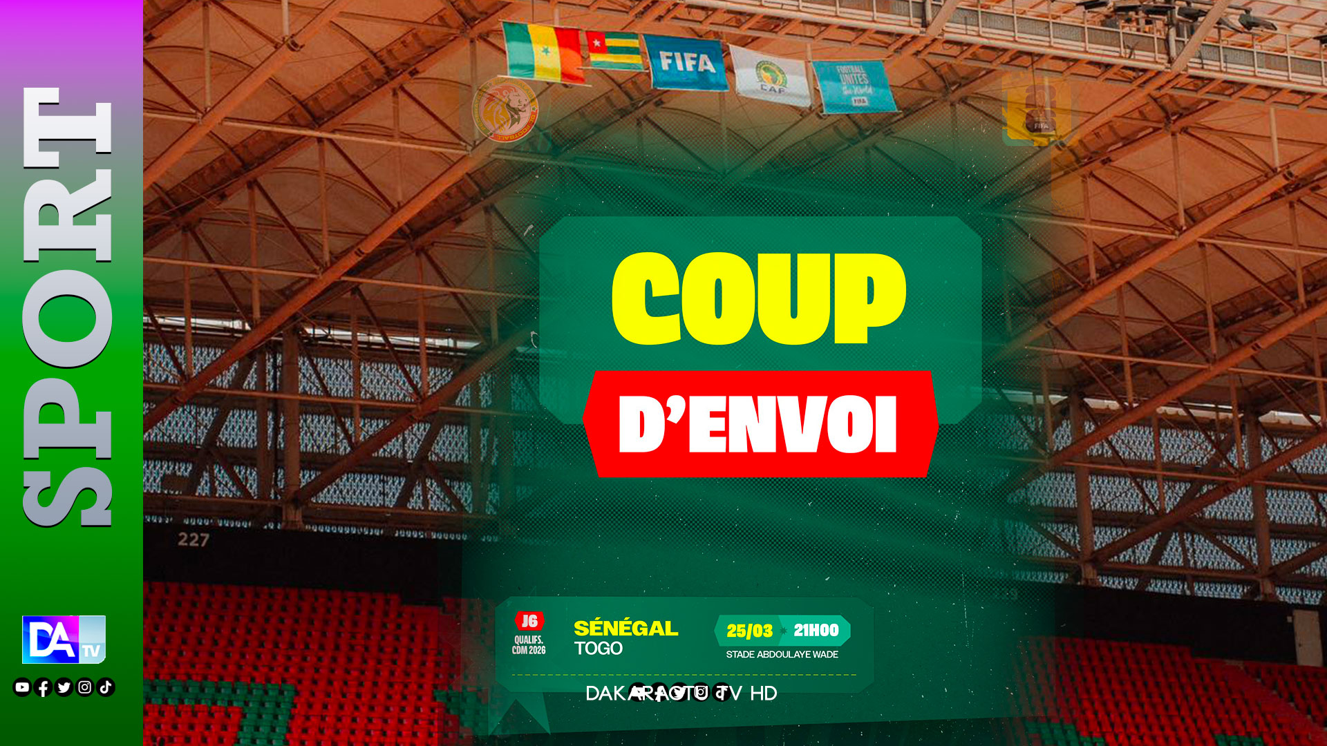 Sénégal - Togo : Un Stade Sonorement Vide pour les Lions