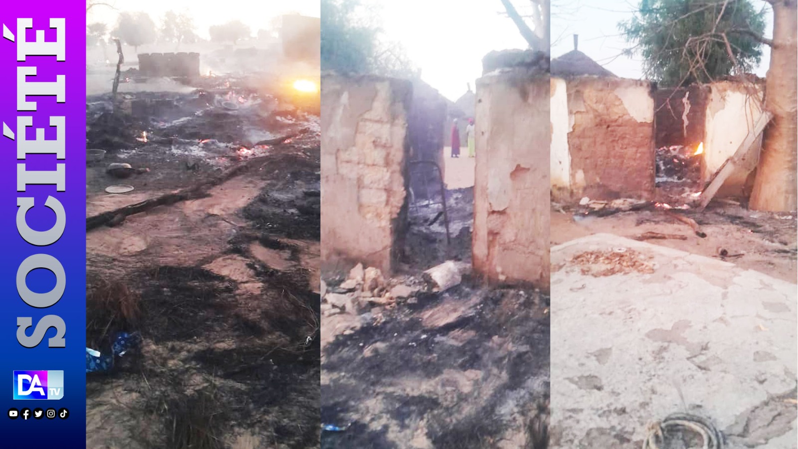 Un incendie ravage Baffe : vivres, foin, vêtements, semences et cases en paille réduits en cendres