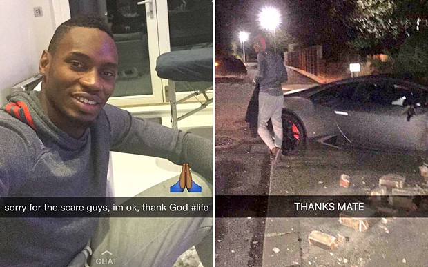 ACCIDENT : Diafra Sakho crashe sa Lamborghini dans une maison