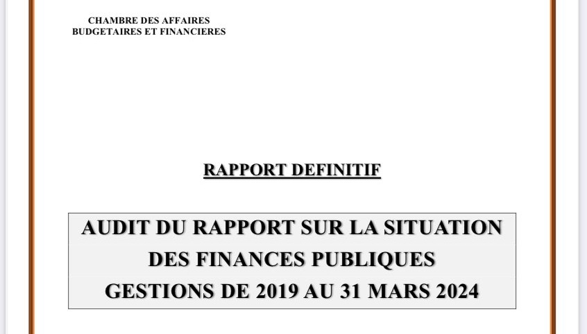 Audit des finances publiques 2019-2023 : « Une fiabilité des données non reflétée par le projet de rapport » (JA)