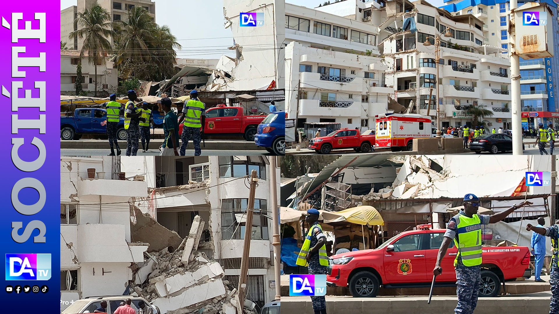 Ngor dévasté : les images-choc après l’écroulement de l’immeuble, des ...