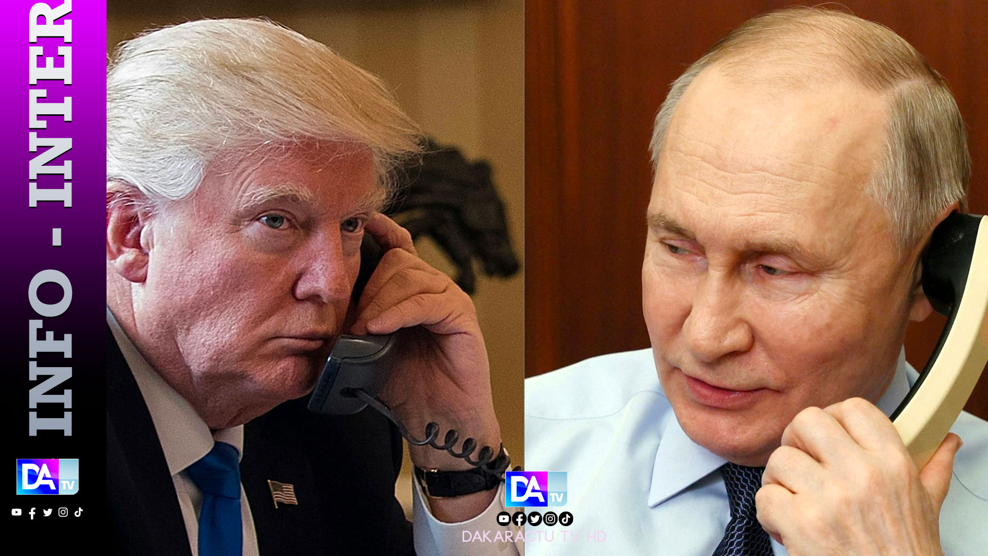 Trump a parlé à Poutine et prévient qu'il n'y a pas de "paix immédiate" en vue en Ukraine