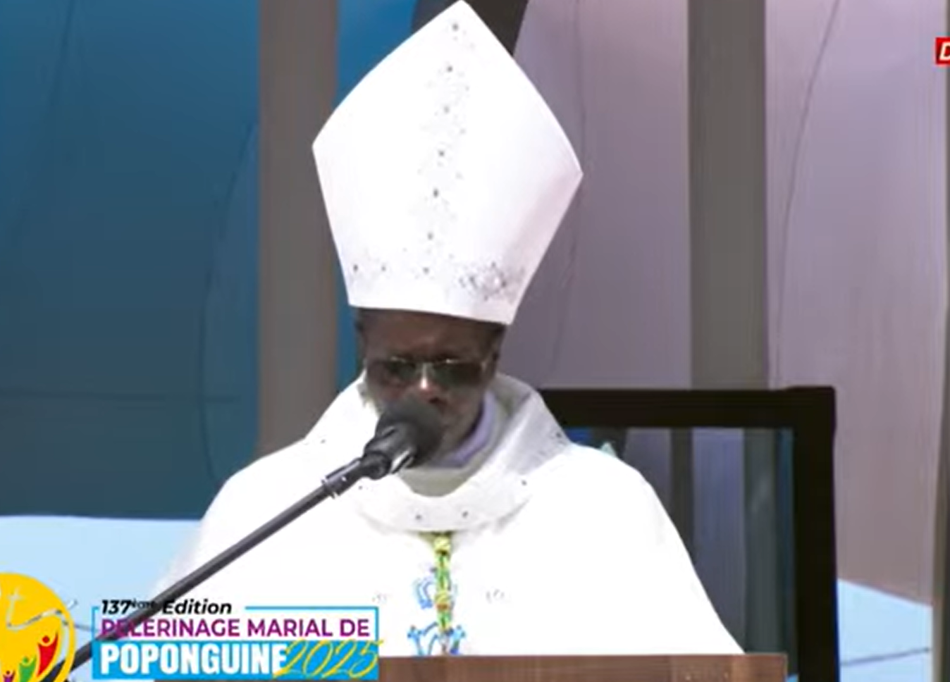137e Pèlerinage Marial de Popenguine : l'évêque de la Mauritanie, Victor Dione, fait un vibrant plaidoyer pour l'espérance chrétienne face aux défis du monde actuel