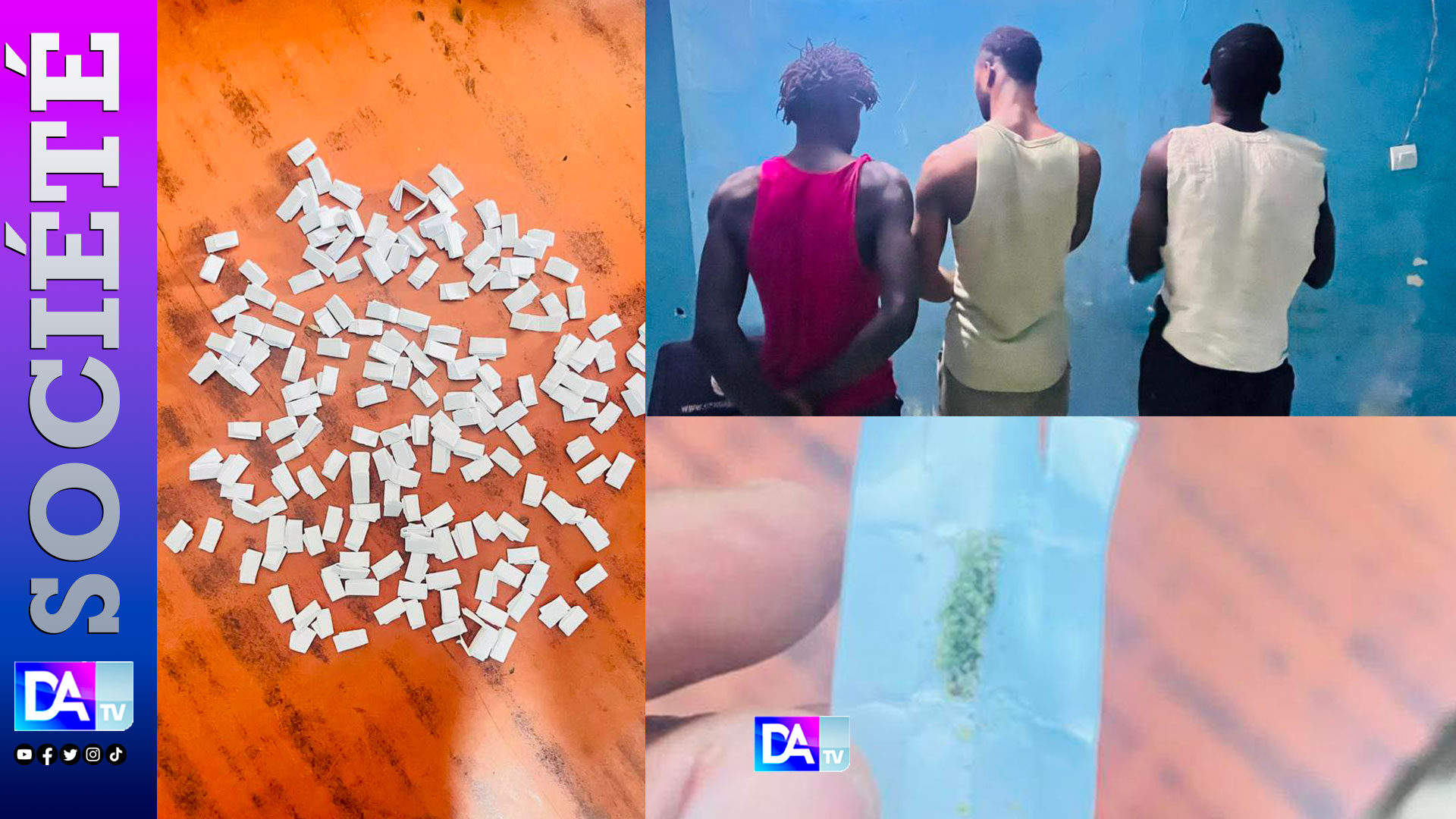 Diamniadio : un réseau de trafic de drogue de synthèse démantelé, 268 képas de Kush saisis