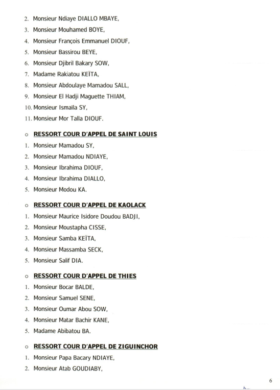 Conseil Supérieur de la Magistrature : Vague de nominations à la Cour suprême, à l’administration centrale et dans les juridictions régionales