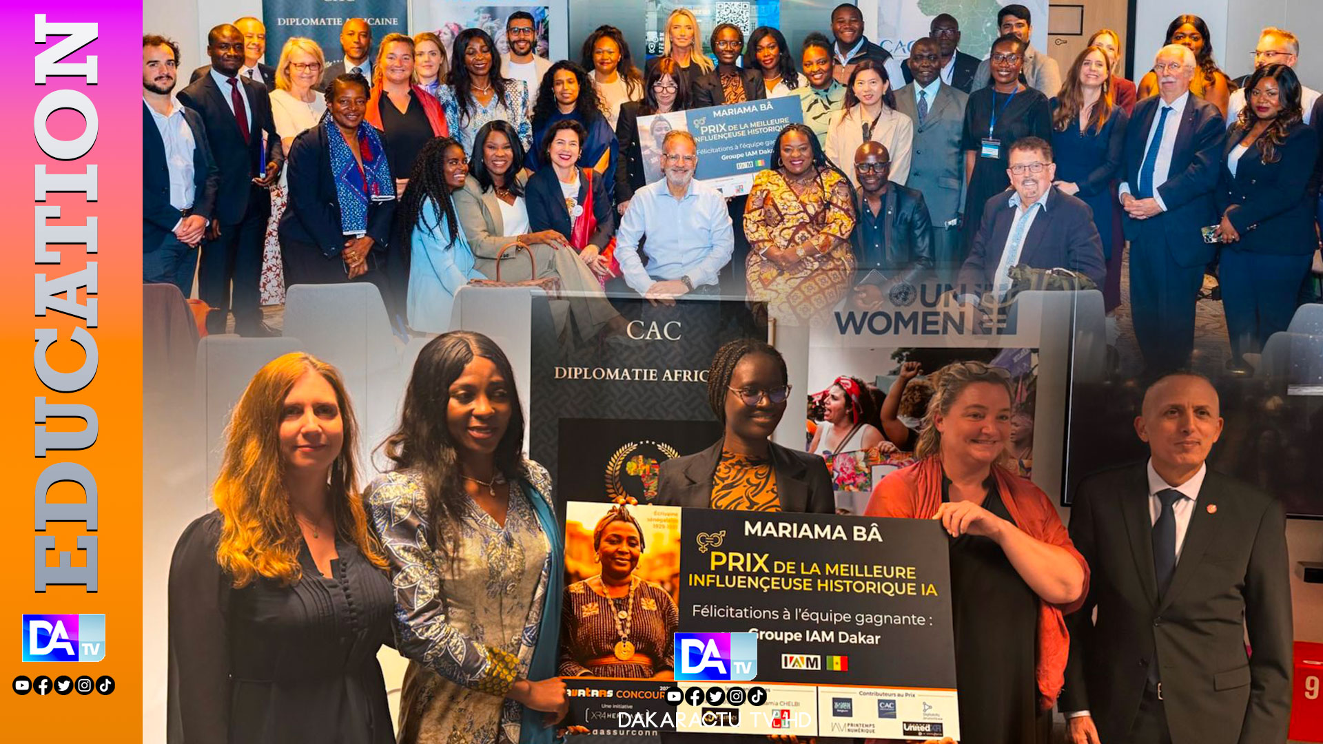 L’IAM Éblouit l’Europe et remporte le Concours Avatar 2025 : Mariama Bâ Ressuscitée par l’IA à Bruxelles !