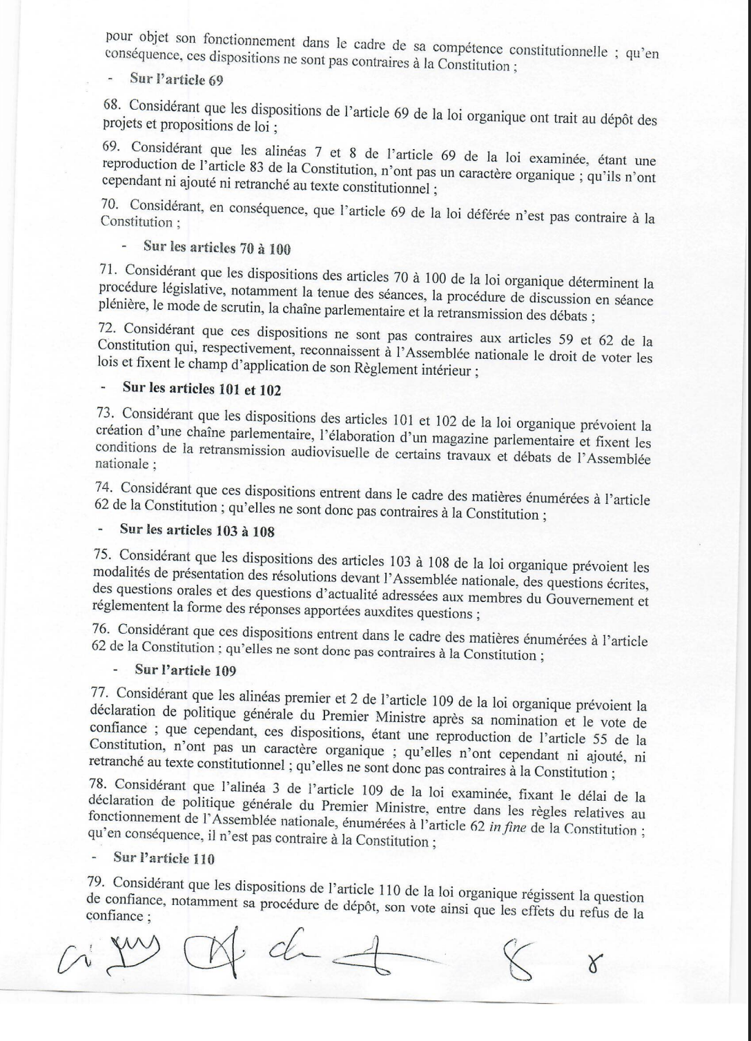 Convocation des magistrats à l’Assemblée nationale : Le Conseil Constitutionnel a tranché ! Convocation des magistrats à l’Assemblée nationale : Le Conseil Constitutionnel a tranché !