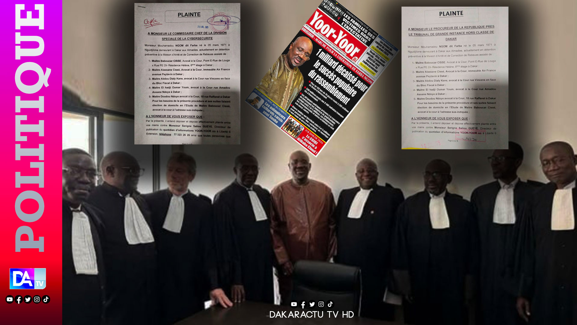 Affaire "Yoor-Yoor" : Plainte déposée contre Serigne Saliou Gueye après des révélations sur la mobilisation de soutien à Farba Ngom