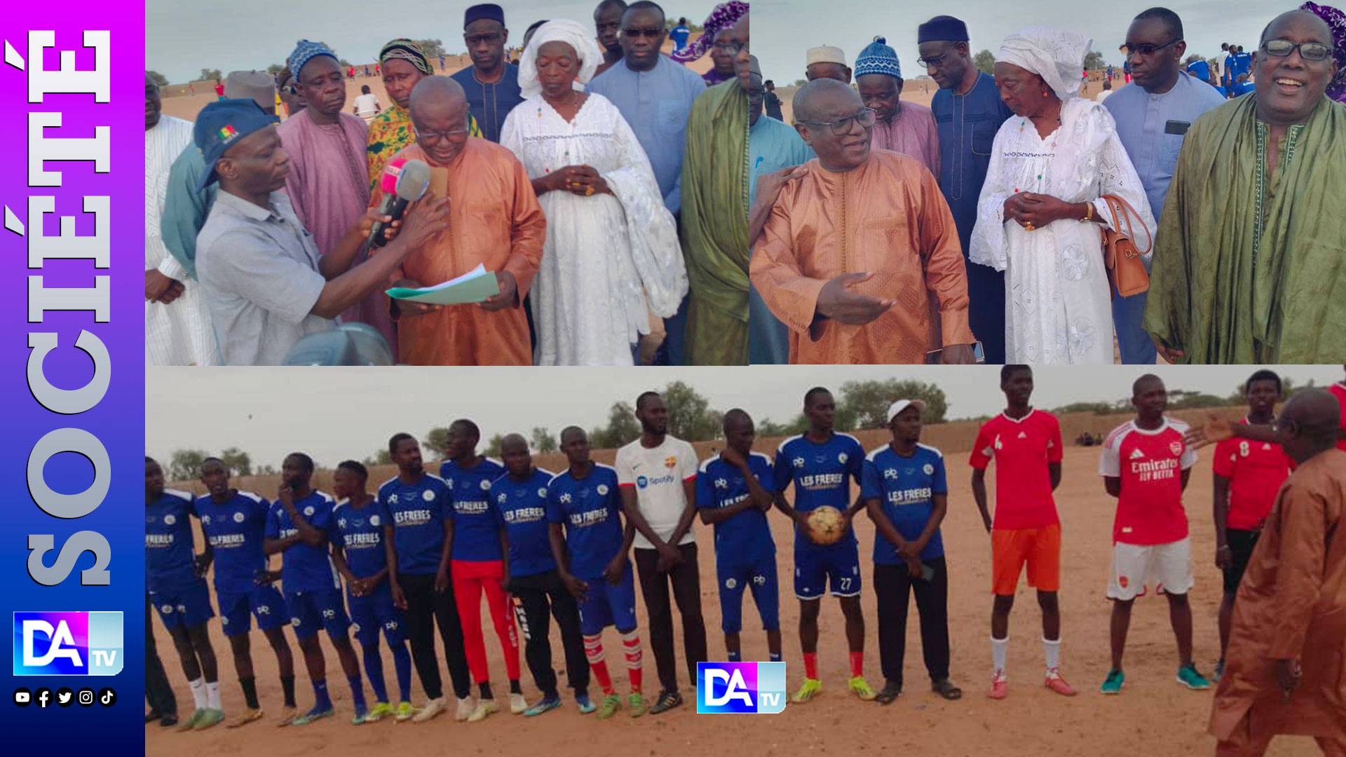 Commune de Boulal : Le maire Aboubacry Sow inaugure le stade municipal par un match de gala
