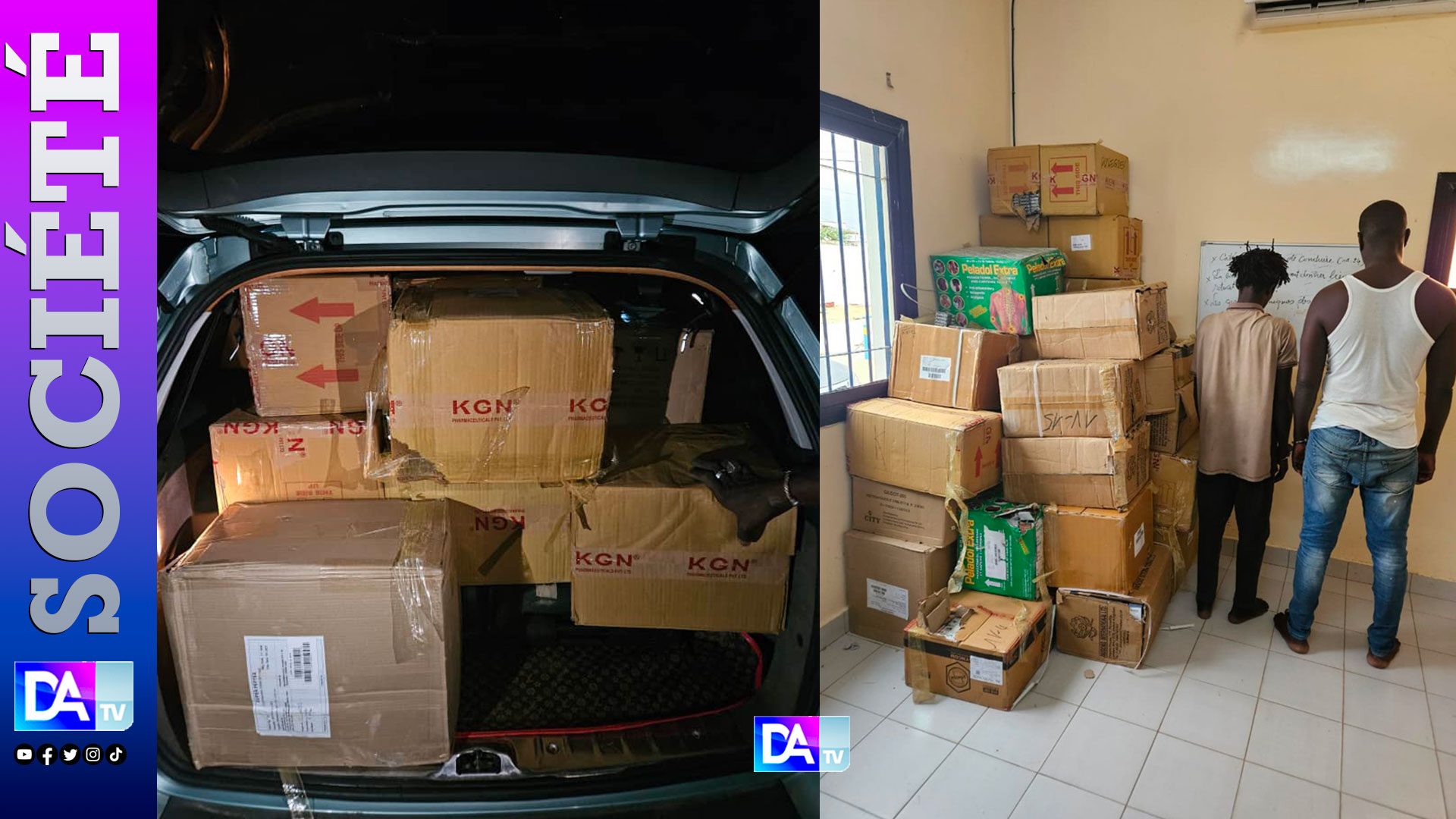 Saly / Saisie record de faux médicaments évaluée à plus de 394 millions FCFA : Deux convoyeurs arrêtés, un véhicule intercepté à la plage de Rolls