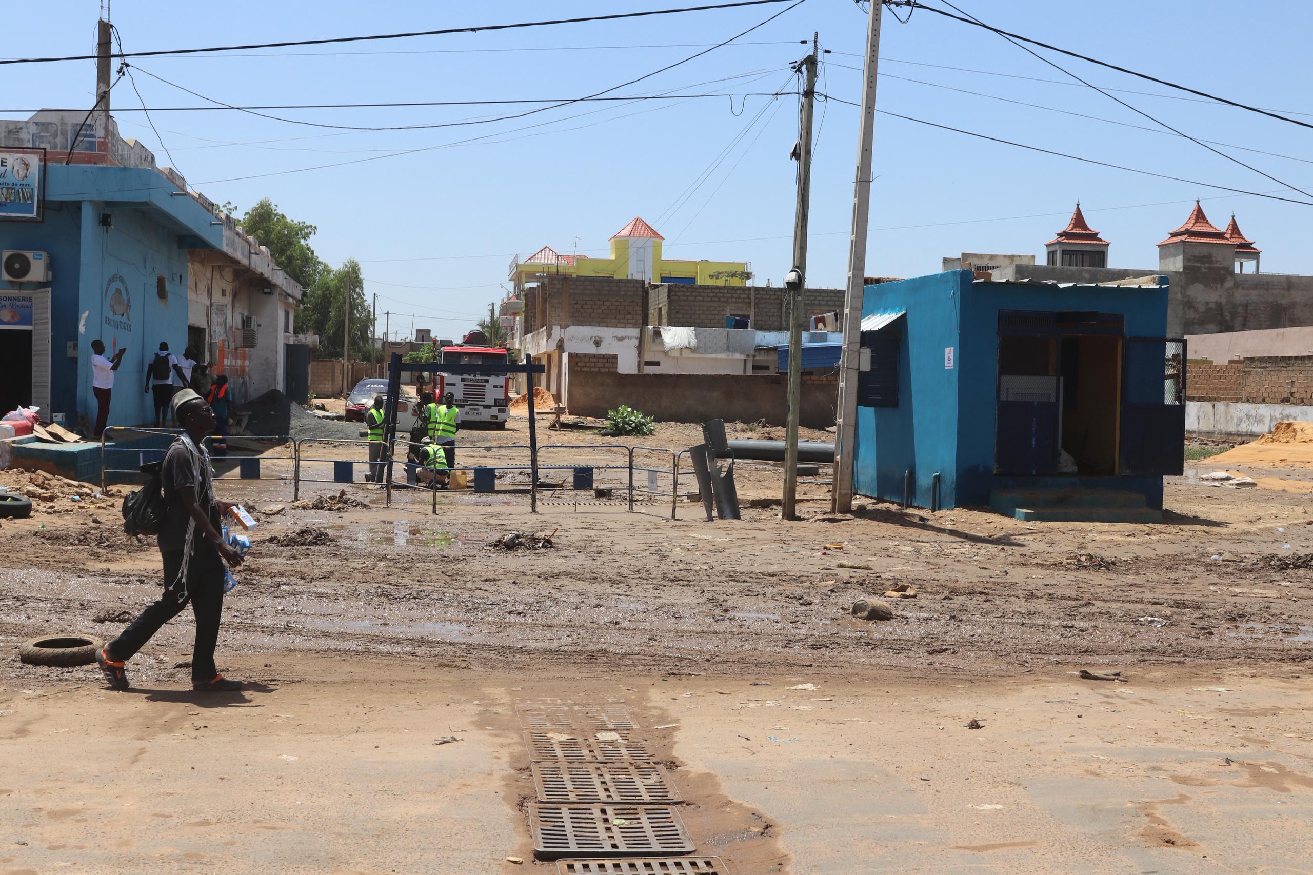 Point Bas de la Mairie de Touba :  L’entrée stratégique libérée grâce aux opérations de pompage de la nouvelle station de l’ONAS