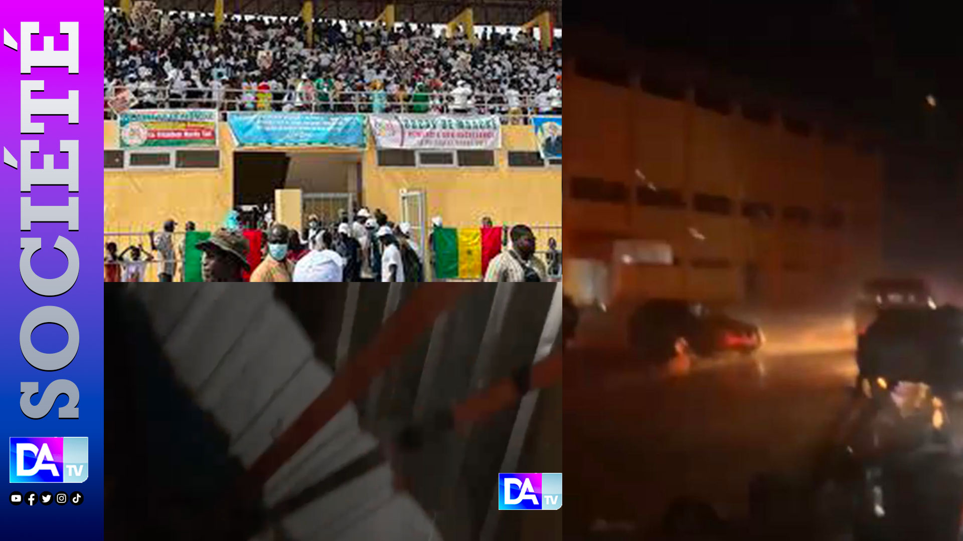 ( Dernière minute )- MBACKÉ: La toiture du stade municipal s’envole  et fait  plusieurs blessés signalés