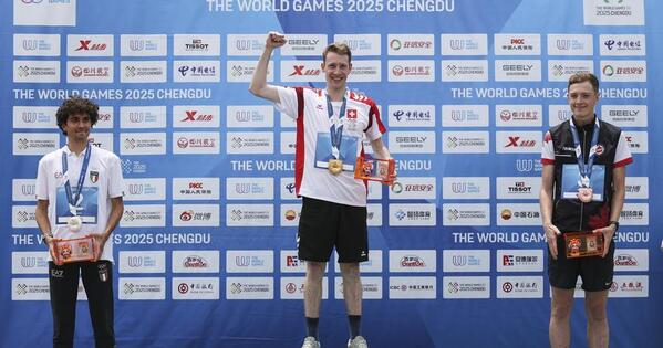 Le Suisse Riccardo Rancan, premier médaillé d'or des Jeux Mondiaux 2025, partage son ressenti