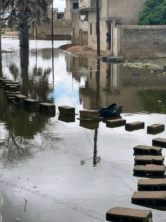 Commune de Kaolack- inondations à Thioffack: Une quarantaine de maisons sous les eaux, les habitants dans le désarroi