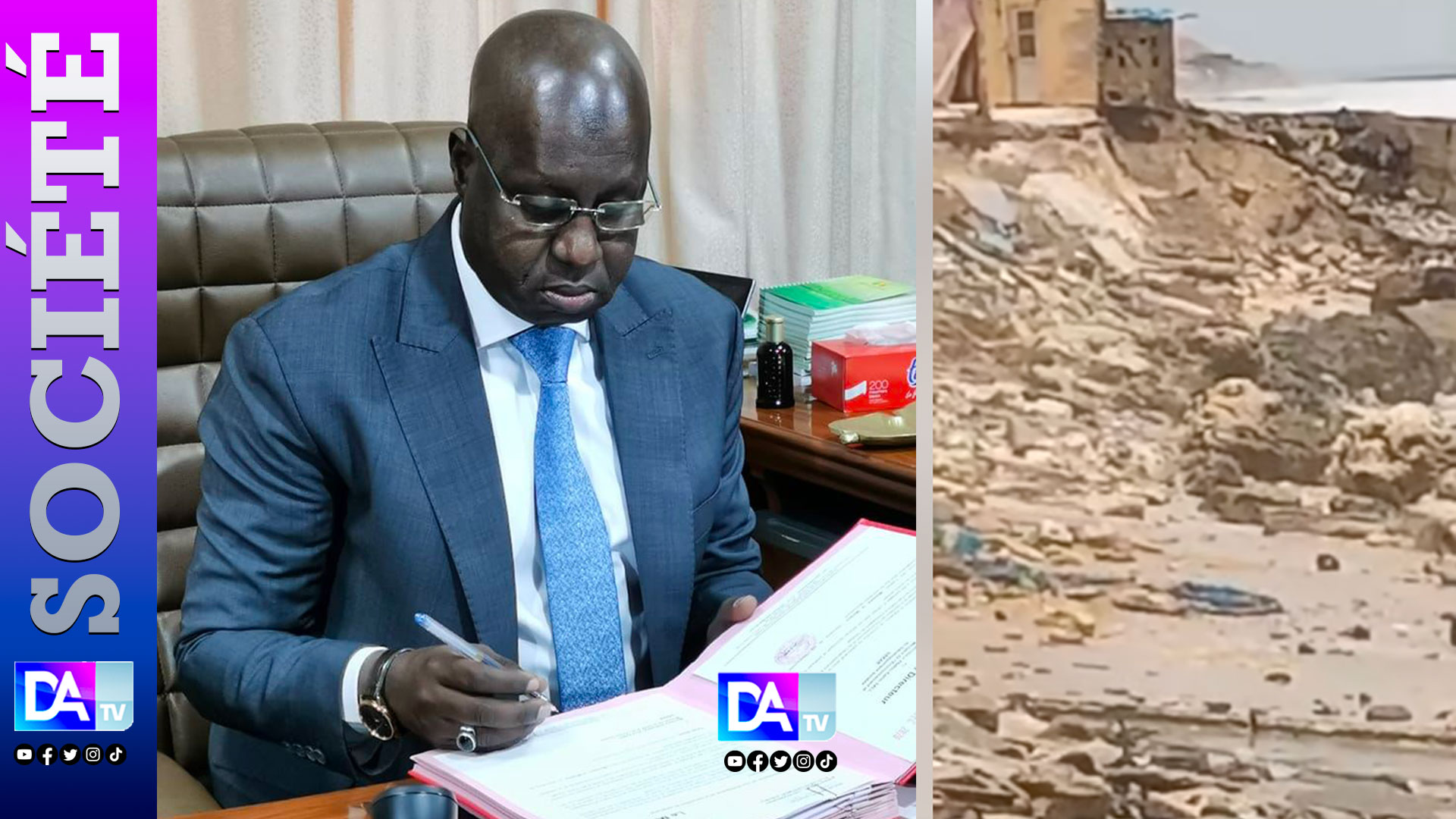 Colère de la mer, détresse des côtes : Le députe-Maire Abdou Karim Sall sonne l’alerte et réconforte les sinistrés