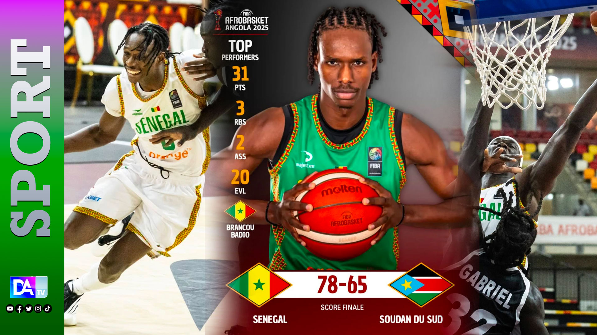 Afrobasket 2025 : Le Sénégal écarte le Soudan du Sud et file en quarts de finale (78 à 65)