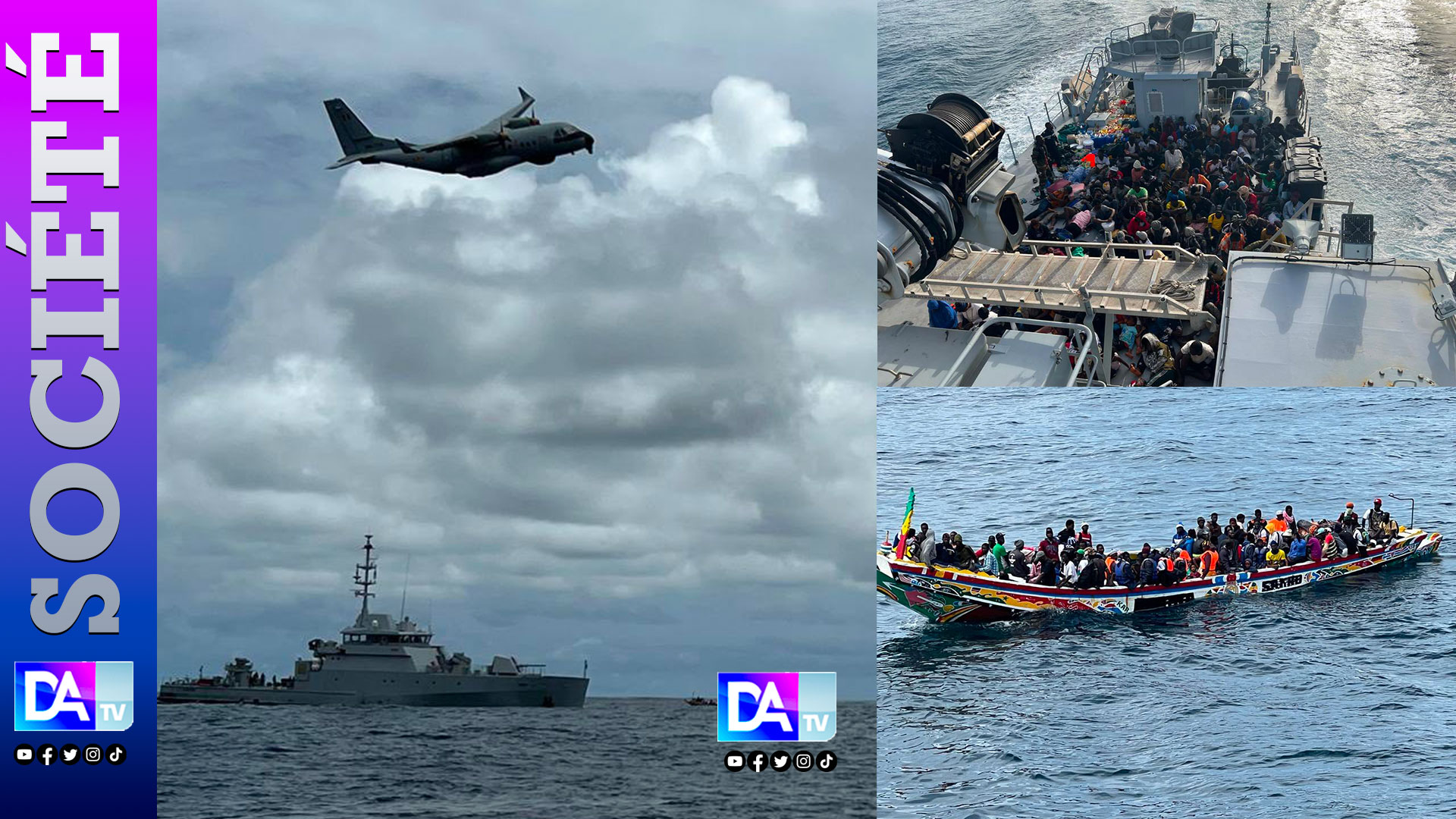 Au large de Dakar : 133 migrants secourus grâce à une opération conjointe Air-Mer
