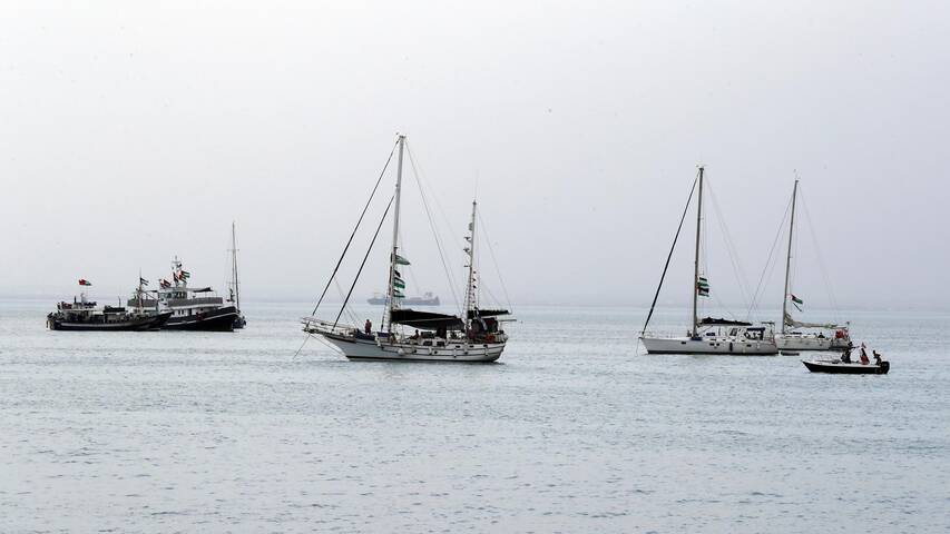 La flottille pour Gaza déterminée à partir malgré une "attaque de drone" au large de Tunis