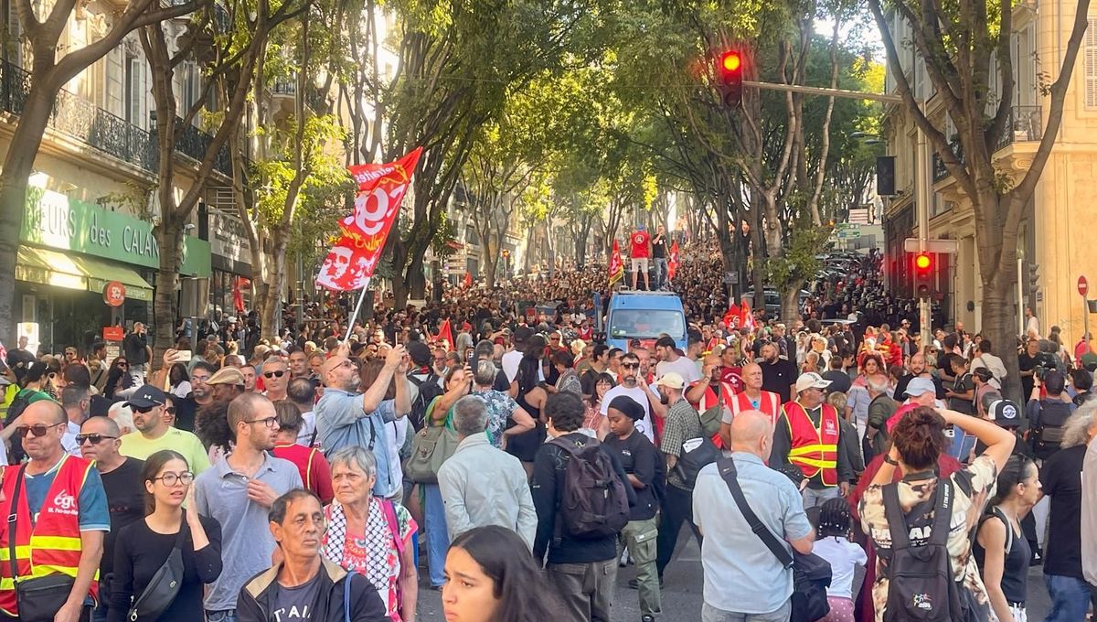 "Bloquons tout": plusieurs milliers de manifestants à Marseille