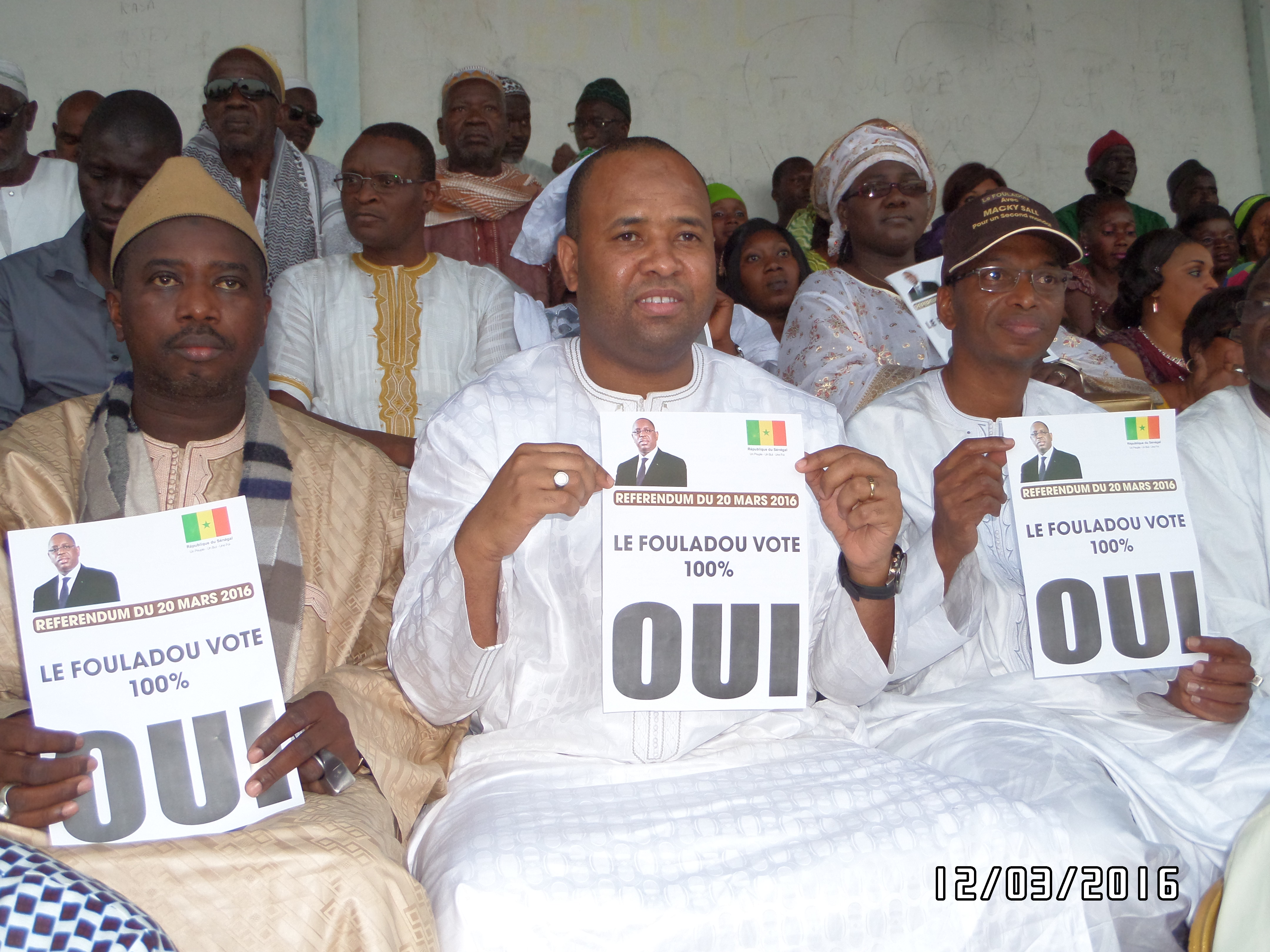 Référendum du 20 Mars 2016 : Kolda dit OUI au OUI