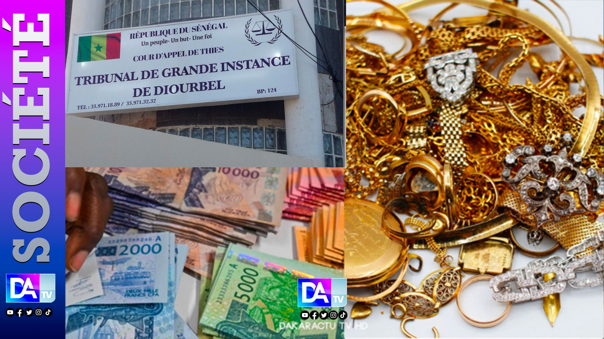 Touba / Bijoux en or, smartphones et 23 millions volés à Sokhna Momy Mbacké :  2 ans requis contre Touba Guèye